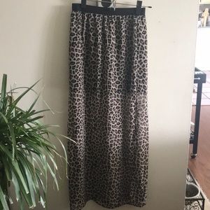 Cheetah Print Maxi Skirt